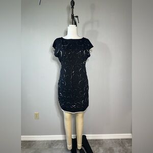 Catherine Malandrino Dress Size M Women's Laser Cutout Lightweight Black…